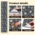 thumbnail image 5 of Peel and Stick Wallpaper Drawn Floral Botanical Line Art Dark Gray Elegant Wall Mural 23.6in x 9.8ft Self Adhesive Removable Wall Paper Renter Friendly Wallpaper for Nursery Bedroom Cabinets, 5 of 8
