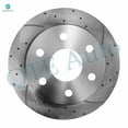 thumbnail image 3 of Rear Drilled Slotted Brake Disc Rotors For 2001 Chevrolet Silverado 1500 HD, 3 of 8