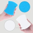 thumbnail image 2 of REGALWOVEN Non-Scratch Scrub Cleaning Sponges, Dual-Sided Kitchen Sponges, Sponges for Dishes 6 Pack 3.9"x3.1"x1.2", 2 of 6