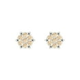 thumbnail image 3 of 14K Solid Gold Screw Back Stud Earrings for Women | 0.35 cttw Round Cut Natural Morganite | White Gold, 3 of 5