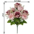 thumbnail image 5 of Mainstays 17.5 inches Indoor Artificial Rose Bush with Leaves, Pink Color, Polyester, 5 of 8