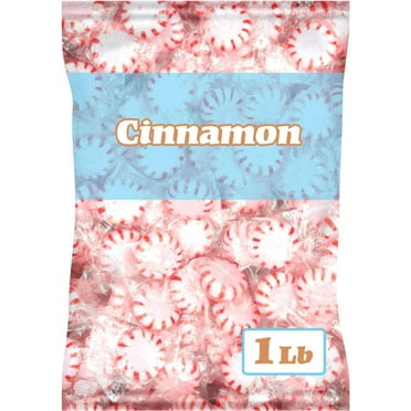 Starlight Peppermint Cinnamon Candy, Individually Wrapped, 1 Pound Bag