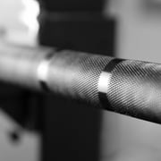 NEXO Fitness Essential Barbell - Olympic Black Chrome 20KG Bar with 2 Inch Sleeves