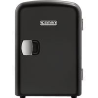 Chefman Mini Fridge, Portable, Makeup, Skincare, 4L Capacity, Warming and Cooling, Black