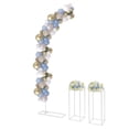 thumbnail image 4 of White Steel Wedding Arch, Metal Flower Stand DIY Fun For Weddings, Birthday Parties, Christmas Parties Wedding Centerpieces, 4 of 20
