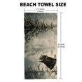 thumbnail image 5 of Orinice Bald Eagle Forest Fog Quick Dry Bath Towel Compact Beach Towel 27.5x55in Ultra-Fine Fiber Towel 55x27.5in, 5 of 7