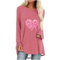thumbnail image 2 of Aqestyerly Chandail Décontracté pour Femmes Imprimé Saint-Valentin Manches Longues Col Rond, 2 of 4