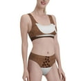 thumbnail image 2 of Daiia Coffee Cafe Cup printed 2 piece Swimsuit Bikinis for Women High Waisted Racerback Bathing Suits Summer Tummy Control Scoop Neck Swimwear-X-Large, 2 of 8