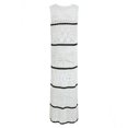 thumbnail image 6 of Swim Dress for Women Sleeveless Tank Knit Hollow Out Color Blocked Maxi Length Swim Cover Ups for Summer Holiday Vacation, 6 of 8