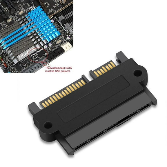 FurNest NEW SFF.8482 SAS To SATA 22 Pin Angle 180 Degree Hard Disk Adapter Conve