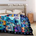 thumbnail image 4 of Anime Blanket Flannel Warm Merch Cartoon Blankets and Throw Soft Lightweight Stuff Christmas Birtday Gifts for Girls Boys Kids Adults 40"x50", 4 of 6
