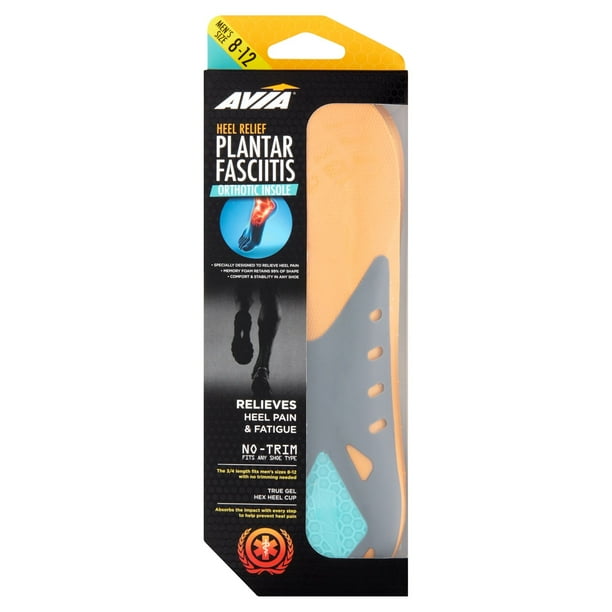 Avia Heel Relief Plantar Fasciitis Orthotic Insole, Men�s