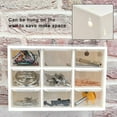 thumbnail image 5 of Storage Box with 9 Compartments for Storing Small Parts, Screws, DIY Tools, White Organizer 3 Tiers with Transparent Drawers, 5 of 7