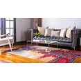 thumbnail image 4 of Unique Loom Estrella Collection Modern Abstract Area Rug, 7 x 10 Feet, Pink/Navy Blue, 4 of 5