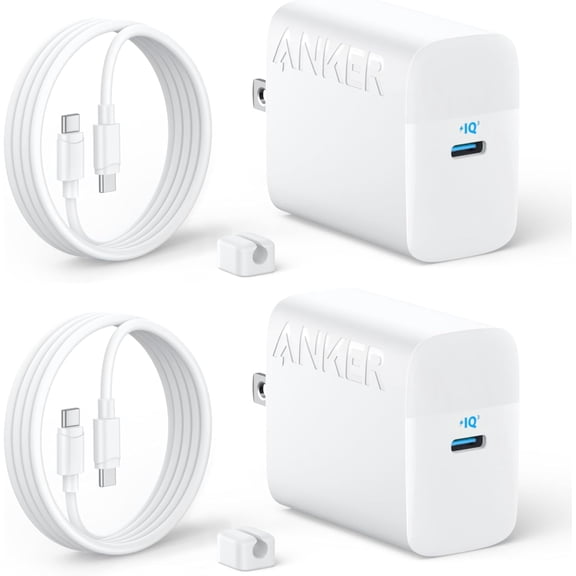 Anker 45W USB C Charger Block, 2-Pack Type C Charger Fast Charging