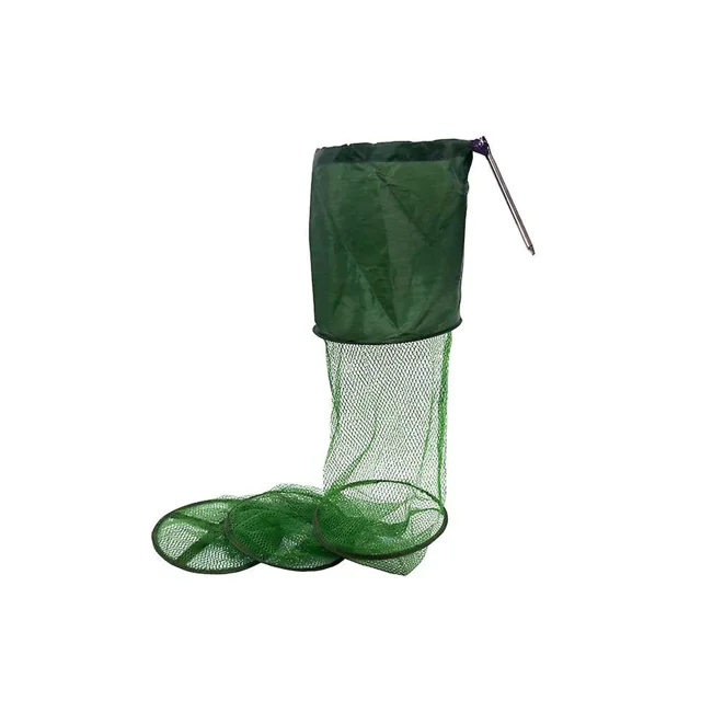 Red para guardar peces, tamaño mini, jaula para guardar peces, jaula para guardar peces, malla pequeña plegable, trampa para peces, cesta de alambre flotante, jaula para red para peces, 1 unidad