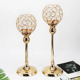 thumbnail image 5 of Candelabro Portavelas Cristal Regalo Adornos Boda Fiesta Belug, Dorados, 5 of 5