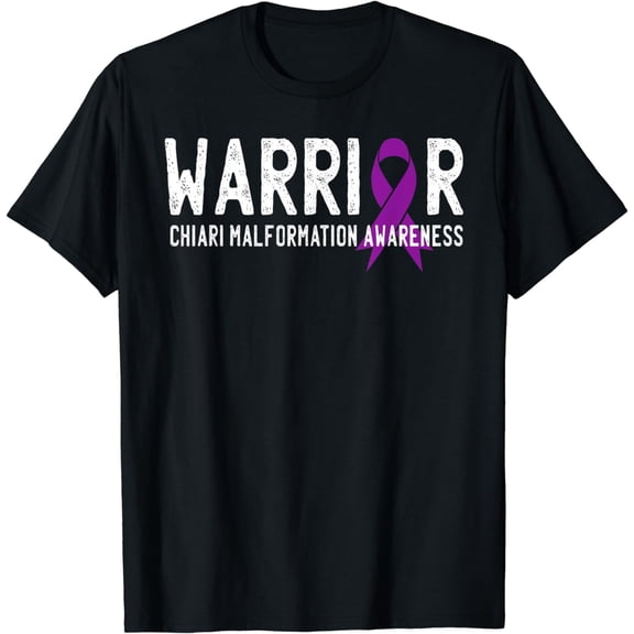 Warrior Chiari Malformation Awareness Purple Ribbon Fighter T-Shirt