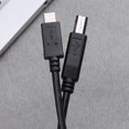 thumbnail image 4 of Cable de datos de la impresora USB-C USB3.1 Tipo C Conector a USB 2.0 Tipo B Cable de carga Hugtrwg Para estrenar, 4 of 8