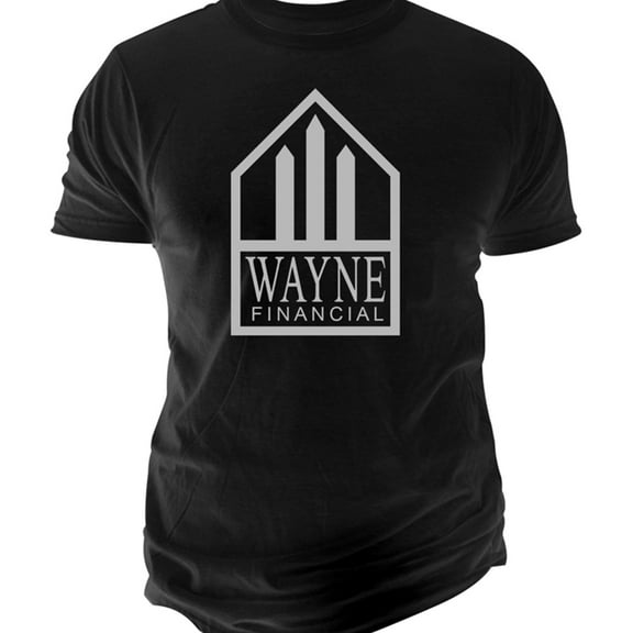 Changes Mens Wayne Financial Graphic T-Shirt, Black, Small