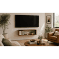 thumbnail image 1 of Mueble De Tv Flotante Mdf Pared Minimalista Cafe 80cm, 1 of 6