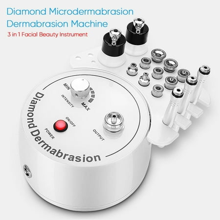 Yosoo 3 in 1 Diamond Microdermabrasion Dermabrasion Machine Facial Beauty Instrument for Home Use(US), Blackhead Acne Removal Machine,Anti Aging