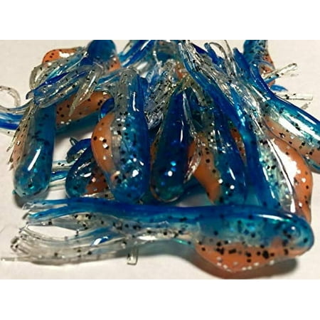 2" Minnow Crappie Tube JIG Skirts 20 Pack Bluegill