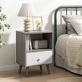 thumbnail image 3 of JAXPETY Set of 2 Nightstand with Shelf Storage Drawer, End Table Side Table Cabinet for Bedroom, Living Room Furniture, 3 of 14