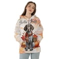 thumbnail image 4 of Hello Fall German Shorthaired Pointer Scarf Welcome Autumn with Leaves Pumpkins All Over Print 3D Hoodie Unisex Merch Hoodies GSP Lover Dog Gift - 00011, 4 of 6