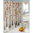 thumbnail image 4 of Fall Shower Curtain Watercolor Maple Leaves Bathroom Curtains with Hooks, Waterproof Fabric Tree Forest Thanksgiving Bath Shower Curtains Set for Bathroom Bathtubs Decor 36x72 Inch, 4 of 7