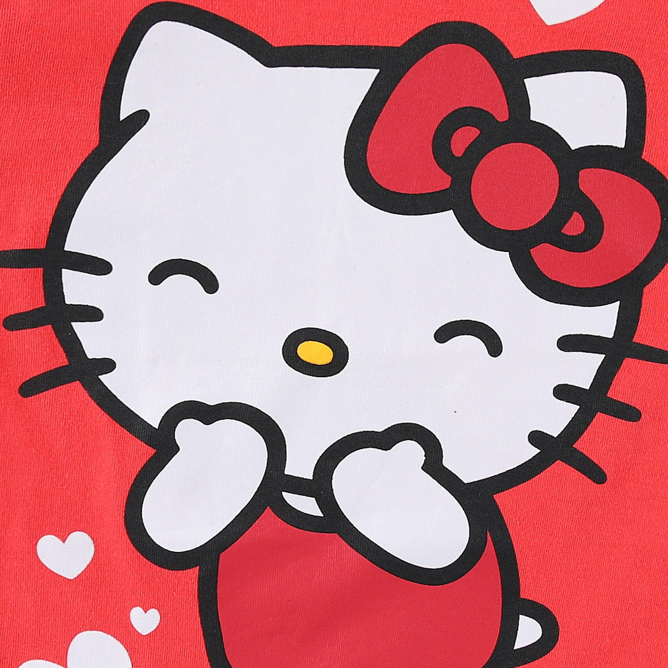 Hello Kitty Sanrio Short Sleeve T-shirt (Girls), 4 Pack, Sizes 4-12