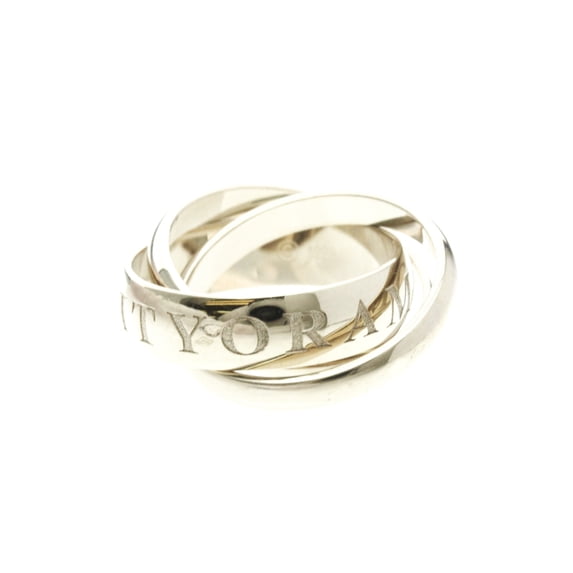 Pre-Owned Cartier Trinity Ring Christmas Limited Edition White Gold (18K) Fashion No Stone Band...