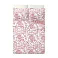 thumbnail image 3 of Modern Heirloom Garden Toile Red 3-Piece Reversible Quilt Set, Full/Queen, 3 of 7
