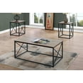 thumbnail image 1 of Monarch Specialties Table Set, 3pcs Set, Coffee, End, Side, Accent, Living Room, Metal, Laminate, Brown, Black, Contemporary, Modern, 1 of 3