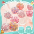 thumbnail image 4 of Round Cake Pop Mold Set with 9 Inch Tray and Sticks, ABS Cake Pop Maker, Circle Cake Pop Cutter and Pusher, Baking Molds Kit for Parties, Wedding,Home Desserts Making - Blue, 4 of 11