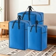 thumbnail image 7 of SLYNSHome Heavy Duty Moving Bags Bule Large Storage Totes Bins with Backpack Straps Strong Handles & Zippers College Dorm Room Essentials, 7 of 7