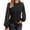 Black-L, variant on Feminine Long Sleeve Lace Blouse Polyester Women's Clothing Round Neck Suitable For Fashion Enthusiasts