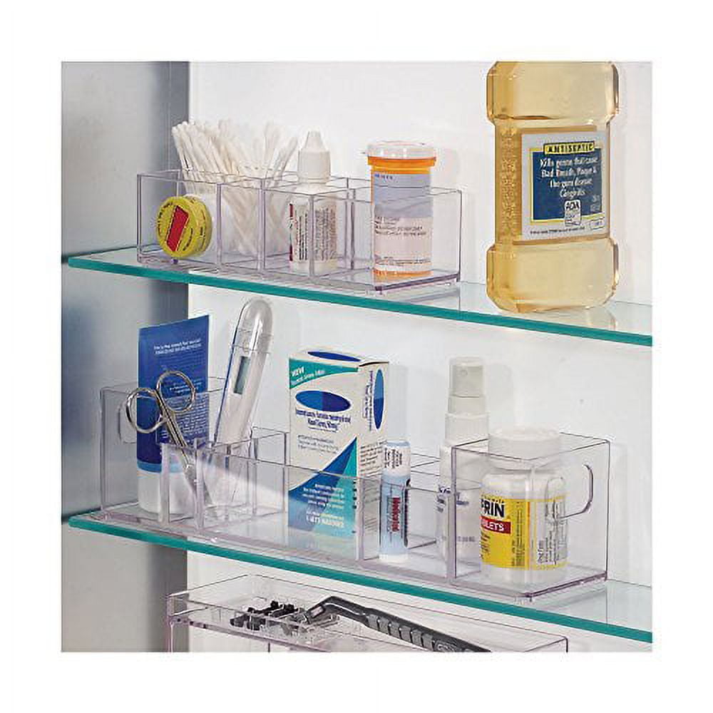 iDesign Plastic High Rise Medicine Cabinet Organizer The Med+