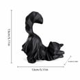 thumbnail image 2 of Black Ghostly Kitten Sculpture, Cat Figurine Halloween Decoration, Spooky-Cute Pet Statue for Indoor & Outdoor Home Holiday Display, 2 of 6