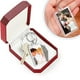 thumbnail image 2 of Advancent 10 Uds marco de fotos colgante de llavero de plástico cierre decorativo creativamente calado transparente recoger rectángulo Artesanía 7.6*5.6 cm Advancent HA073914-02, 2 of 6