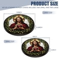 thumbnail image 2 of Electric Stove Burner Covers, Set of 4, Round Burner Cover,8 and 10 Inch,Colorful Stained Glass Round Clipart of Jesus, 2 of 4
