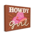 thumbnail image 3 of Stupell Industries Howdy Girl Cowboy Hat Phrase Inspirational Painting Gallery Wrapped Canvas Print Wall Art, 3 of 5