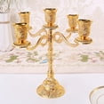 thumbnail image 2 of Candelabro Europeo De 5 Brazos Candelabro Y 6 Piezas De Espiral Espiral Vela Cónica, 2 of 9