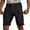 Black, variant on Men's Cargo Pants Work Flat Front Dressy Multiple Pocket Hiking Regular Fit Outdoor Summer Shorts Black S