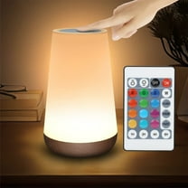 Xecvkr Table Lamp for Bedroom Touch Night Light Bedside Table Lamp Portable 13 Color Changing RGB Night Light LED Rechargeable Touch Control Timer Nursery Kids Room USB 5.91x3.74in