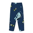 thumbnail image 3 of Lsque Space Dinosaur Print Women's Pajama Pants, Lounge Pant - Comfortable Home Wear,Elastic Waistband, Stylish Design-Small, 3 of 9