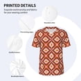 thumbnail image 3 of KLL 70s Retro Style for Men's Baseball Shirts,Short Sleeve Casual Shirts Button Down Shirt for Men Beach Summer Wedding Shirt-3X-Large, 3 of 7