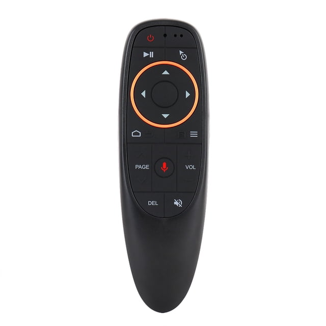 Ratón volador inalámbrico USB 2,4 G, control remoto, compatible con giroscopio de voz inteligente, retroiluminación LED