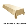 thumbnail image 3 of Elegant Solid Color Polyester Tablecloth, Wrinkle Resistant Rectangle Table Cover for Wedding, Christmas, Birthday Party, Home Dining & Kitchen Decor, Easy Clean Washable, Multiple Sizes & Colors, 3 of 8