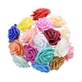 thumbnail image 4 of Rosa Artificial de espuma con varilla para decoración del hogar, 10/20/25/30 piezas, 8cm, ramo de decoración de boda de Arte de flores falsas para interior, 4 of 4